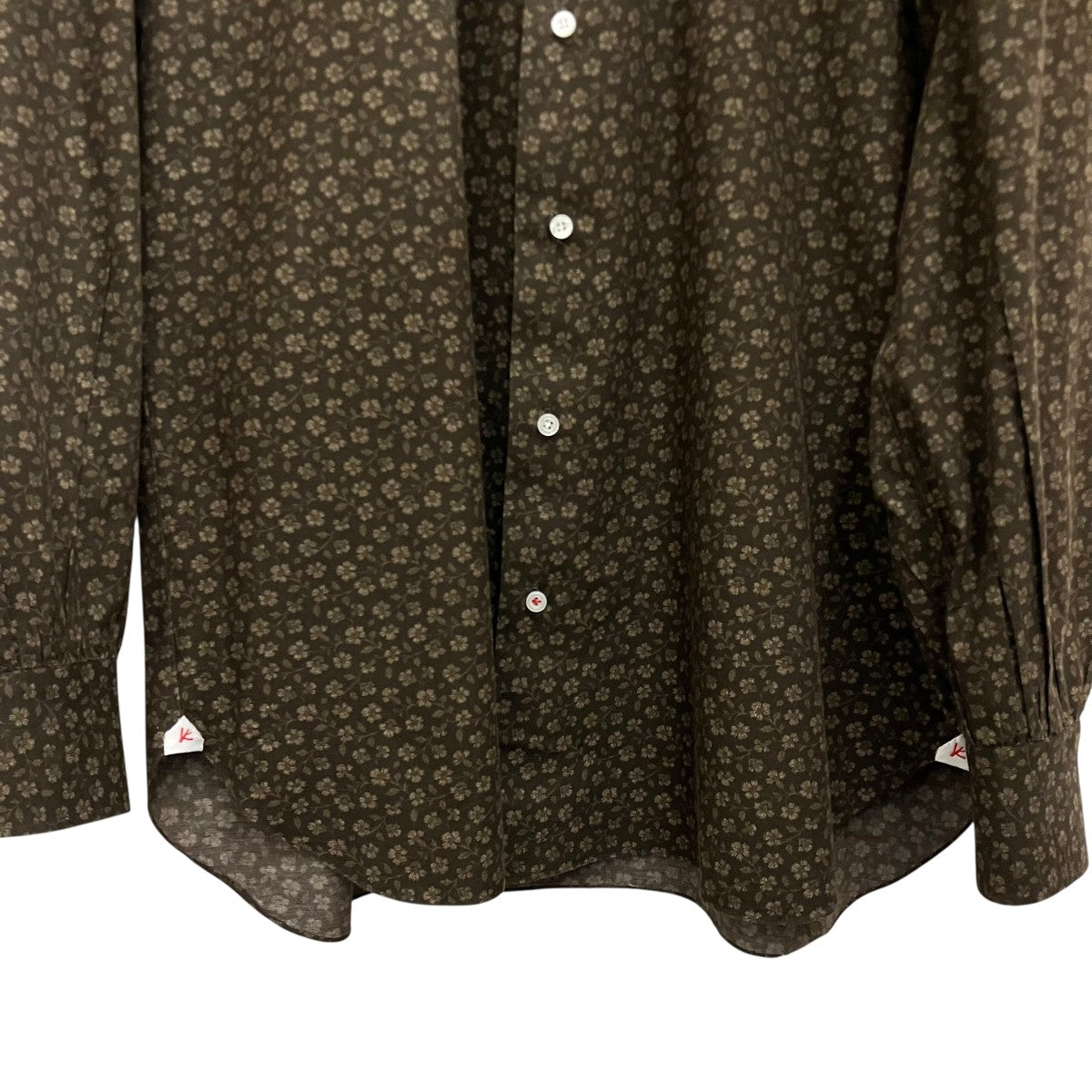 ISAIA フラワーパターンシャツ 古着・中古-4枚目のアイテム画像