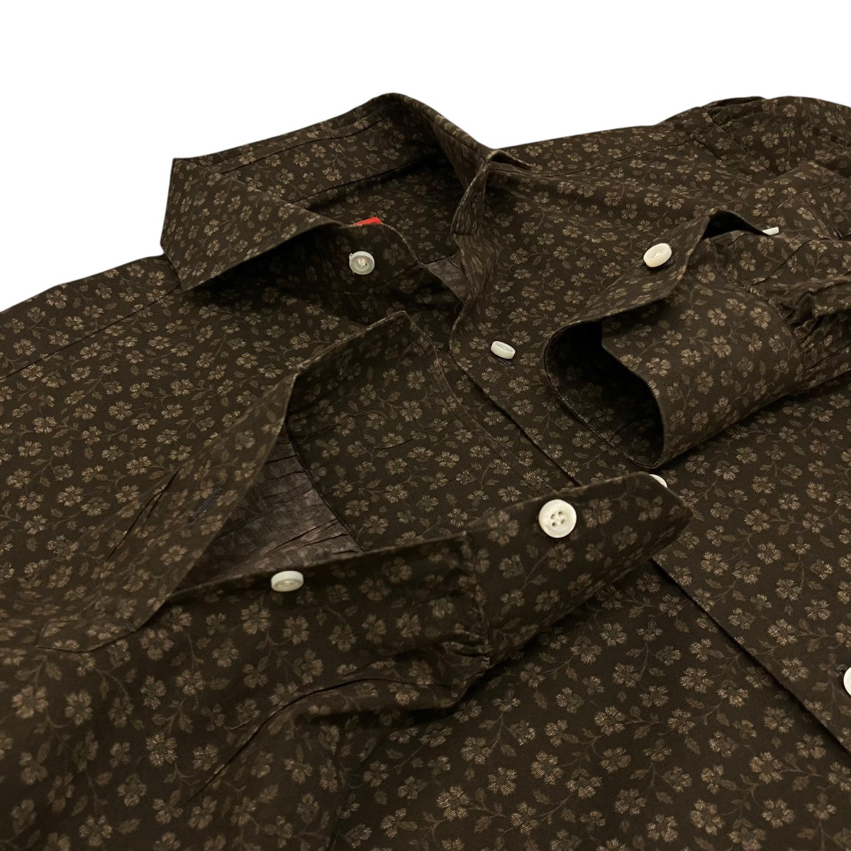 ISAIA フラワーパターンシャツ 古着・中古-5枚目のアイテム画像