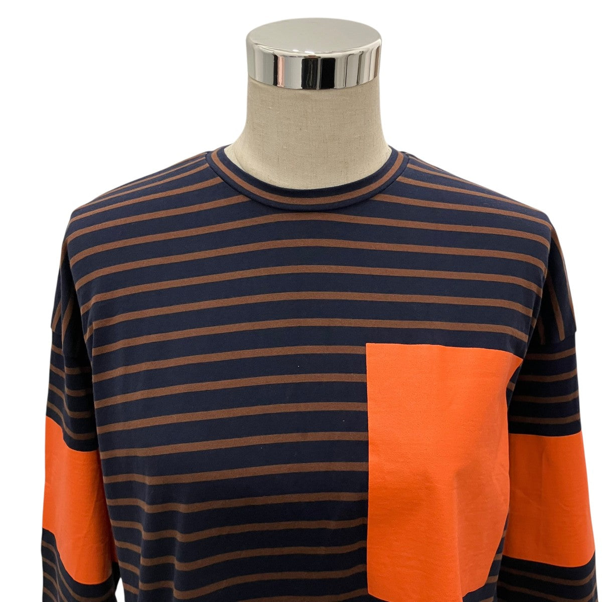 nagonstans 【Over Size Long Sleeves T-shirt 】ボーダーカットソー470HA480-1300 古着・中古-4枚目のアイテム画像
