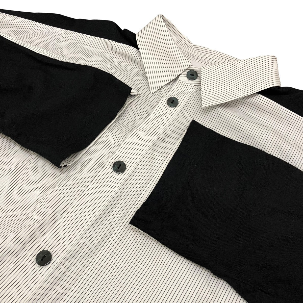 nagonstans 【shirt×cut long-sleeves t-shirt】ドッキングストライプブラウス470JS480-0511 古着・中古-5枚目のアイテム画像