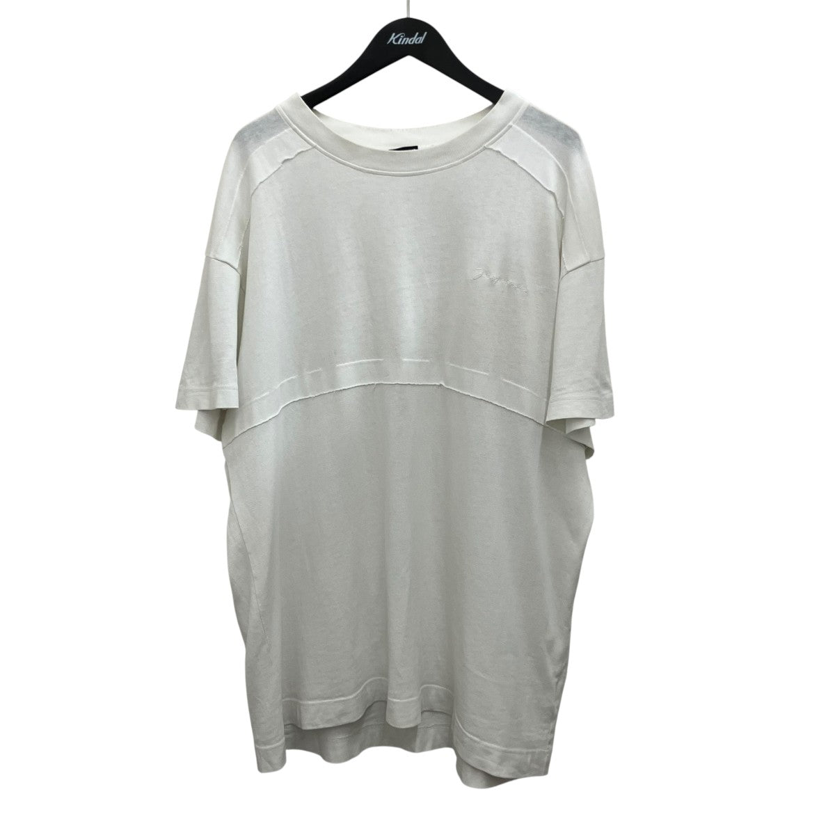 JACQUEMUS 左胸刺繍オーバーサイズTシャツ 古着・中古-1枚目のアイテム画像