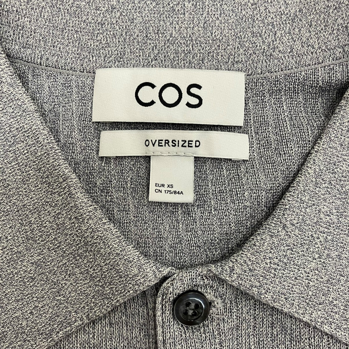 COS 【OVERSIZED RIBBED-KNIT POLO SHIRT】ニットポロシャツ857435 古着・中古-6枚目のアイテム画像