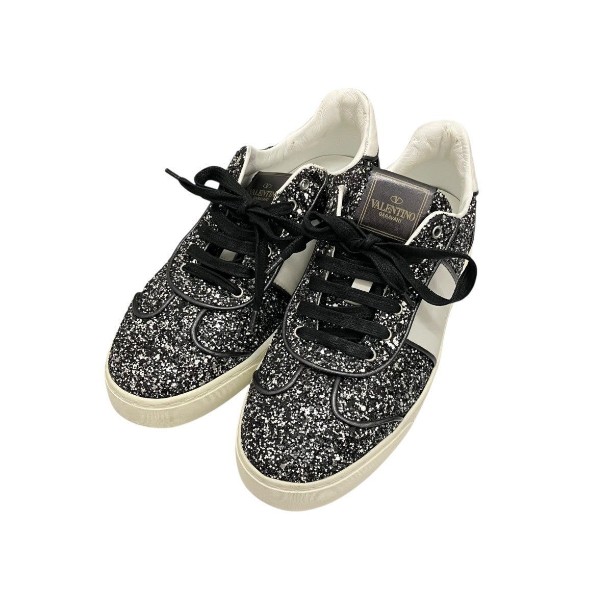 VALENTINO グリッターフライクルースニーカーTPE19W2 古着・中古-1枚目のアイテム画像