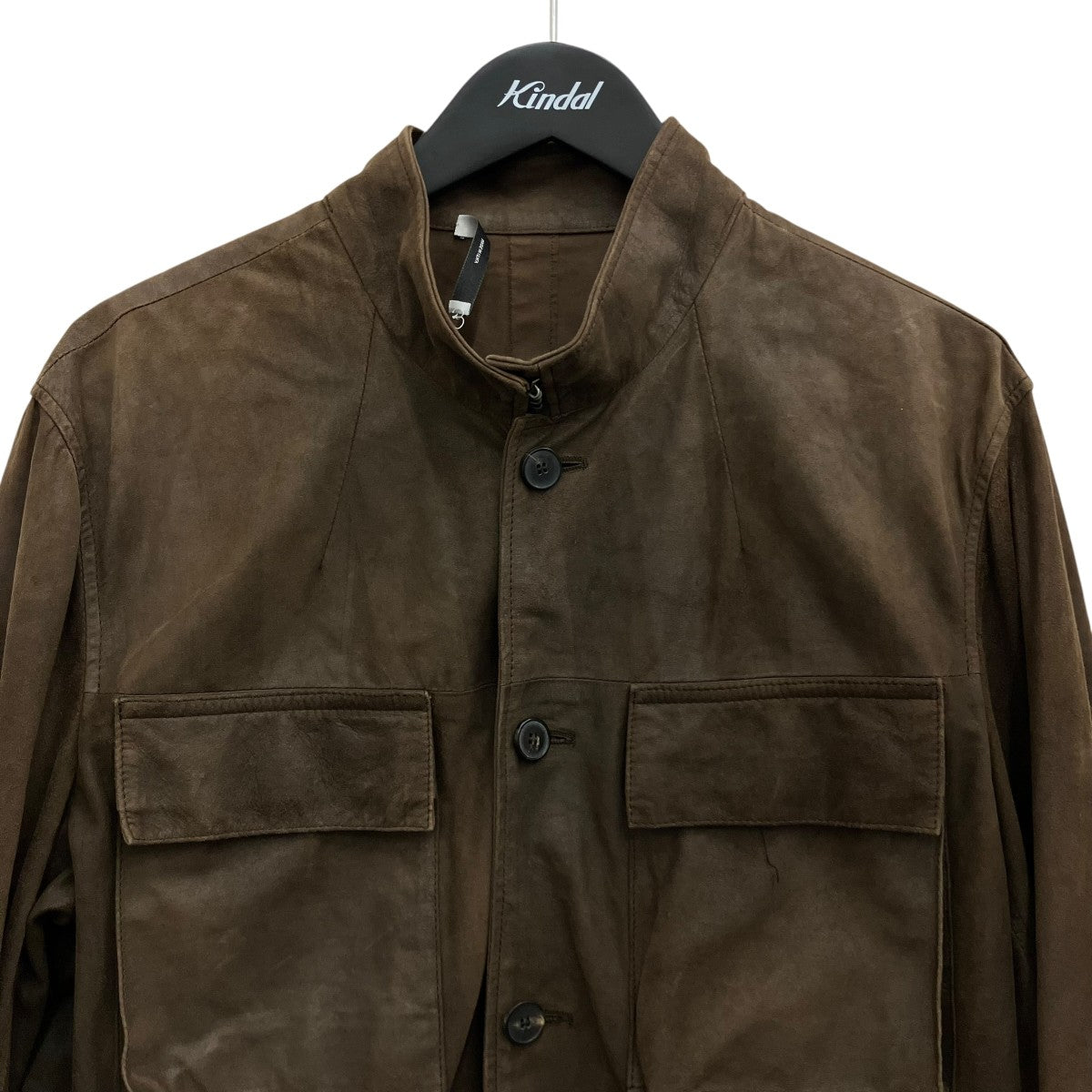 Yves Saint Laurent Rive Gauche スウェードミリタリージャケット 古着・中古-3枚目のアイテム画像