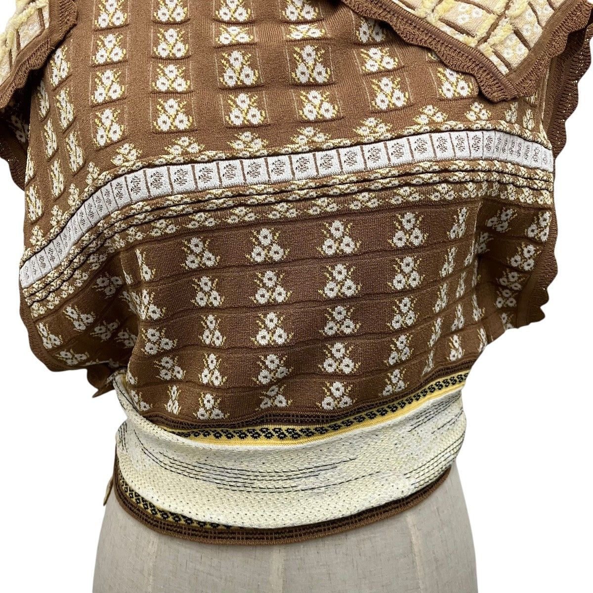 ジャガードニットトップMM19SS-KN066