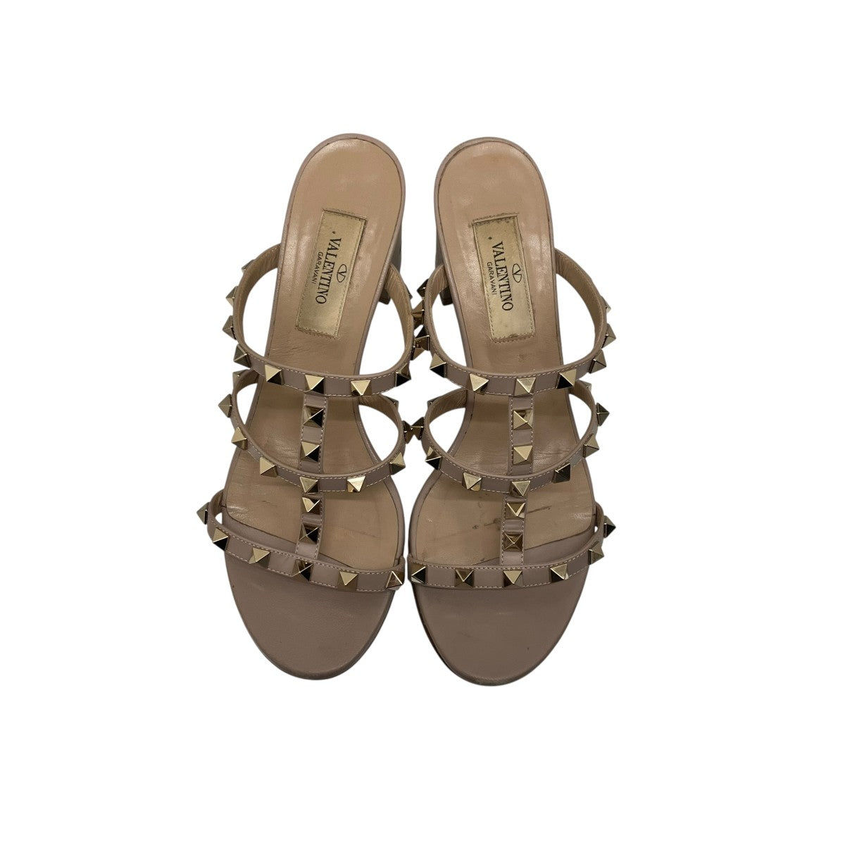 VALENTINO ロックスタッズヒールサンダル 古着・中古-5枚目のアイテム画像