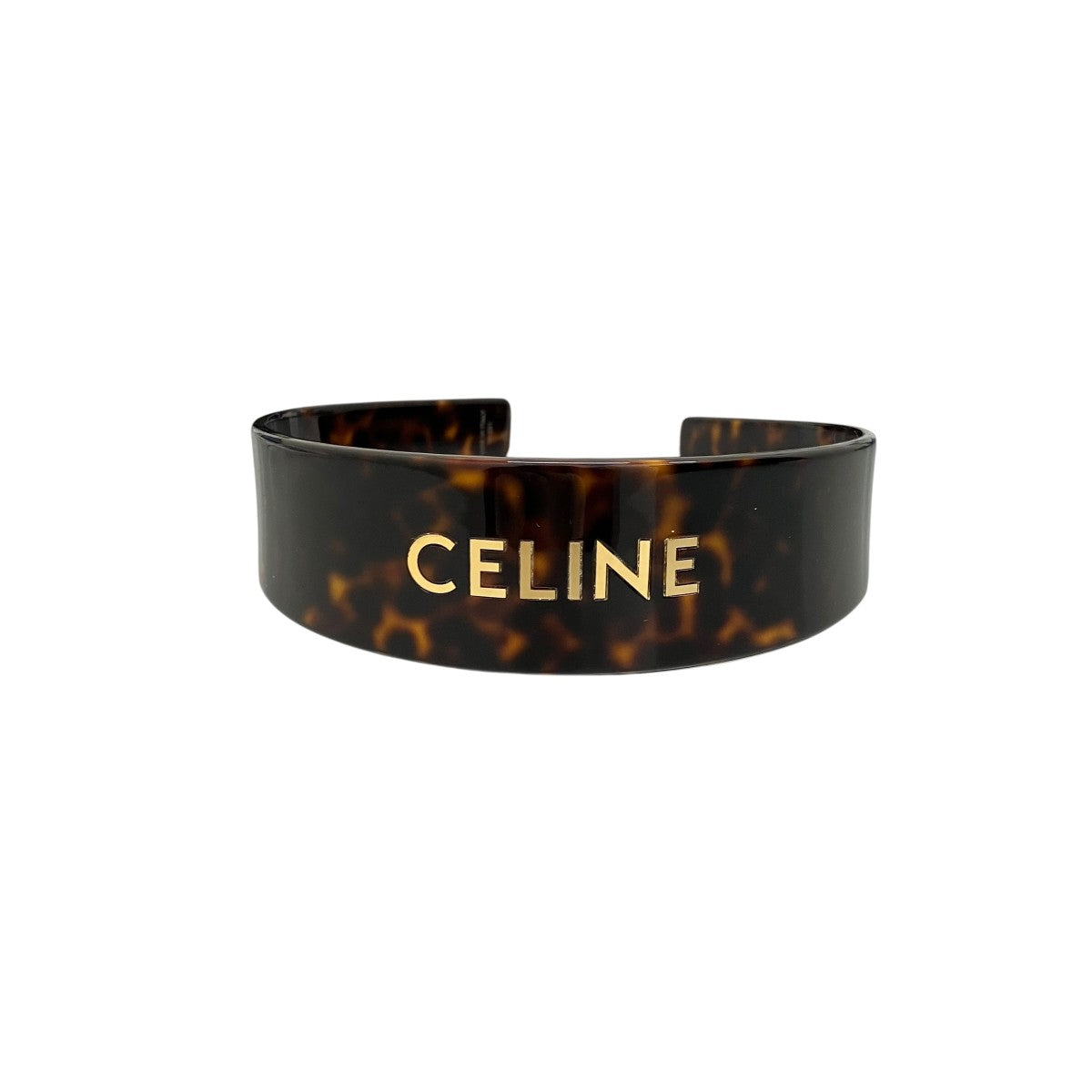 CELINE アセテートロゴカチューシャ46Y376CEA 古着・中古-2枚目のアイテム画像
