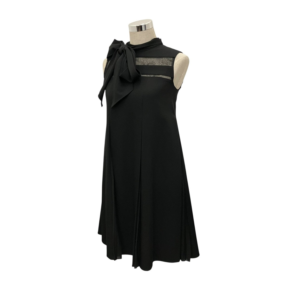 Her lip to 【LACE TRIMMED BOWTIE DRESS】レーストリムボウタイワンピース1223305017 古着・中古-1枚目のアイテム画像