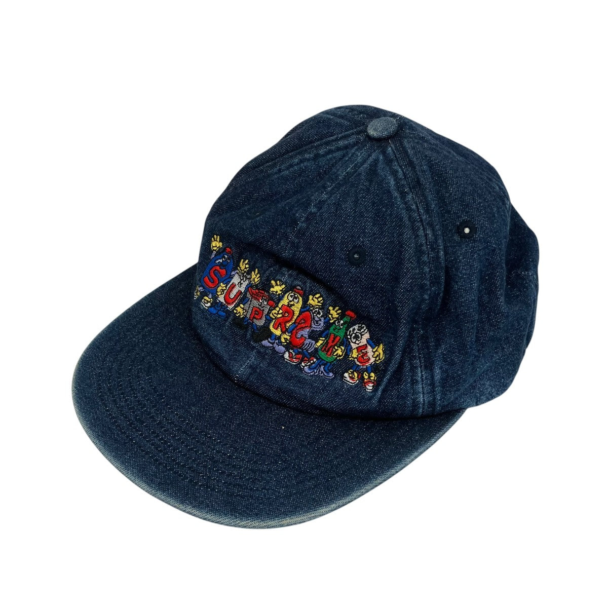 Supreme 18SSFriends 6-Panel Denim Capデニムキャップ 古着・中古-1枚目のアイテム画像