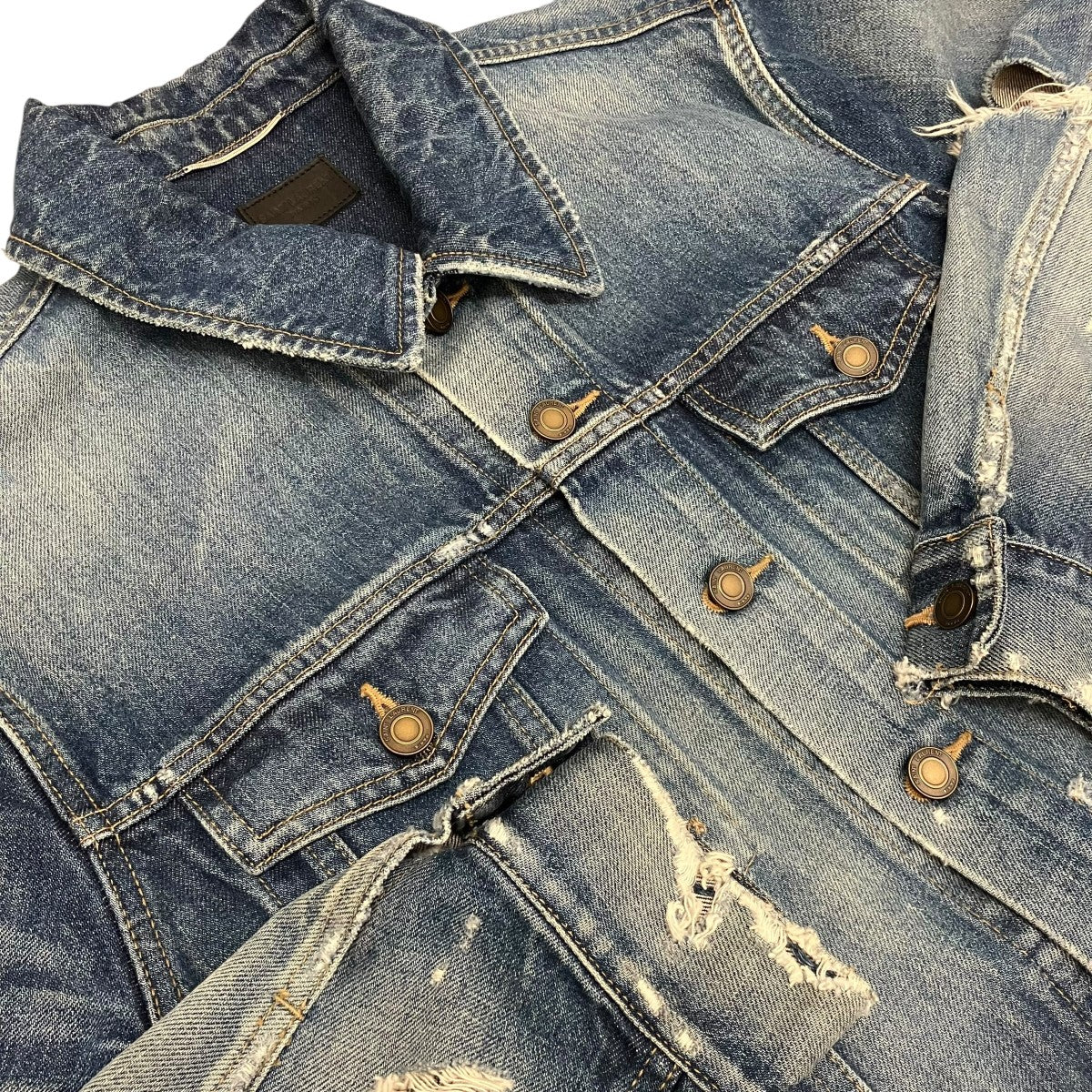 【DESTROYED JACKET】デストロイデニムジャケット602709