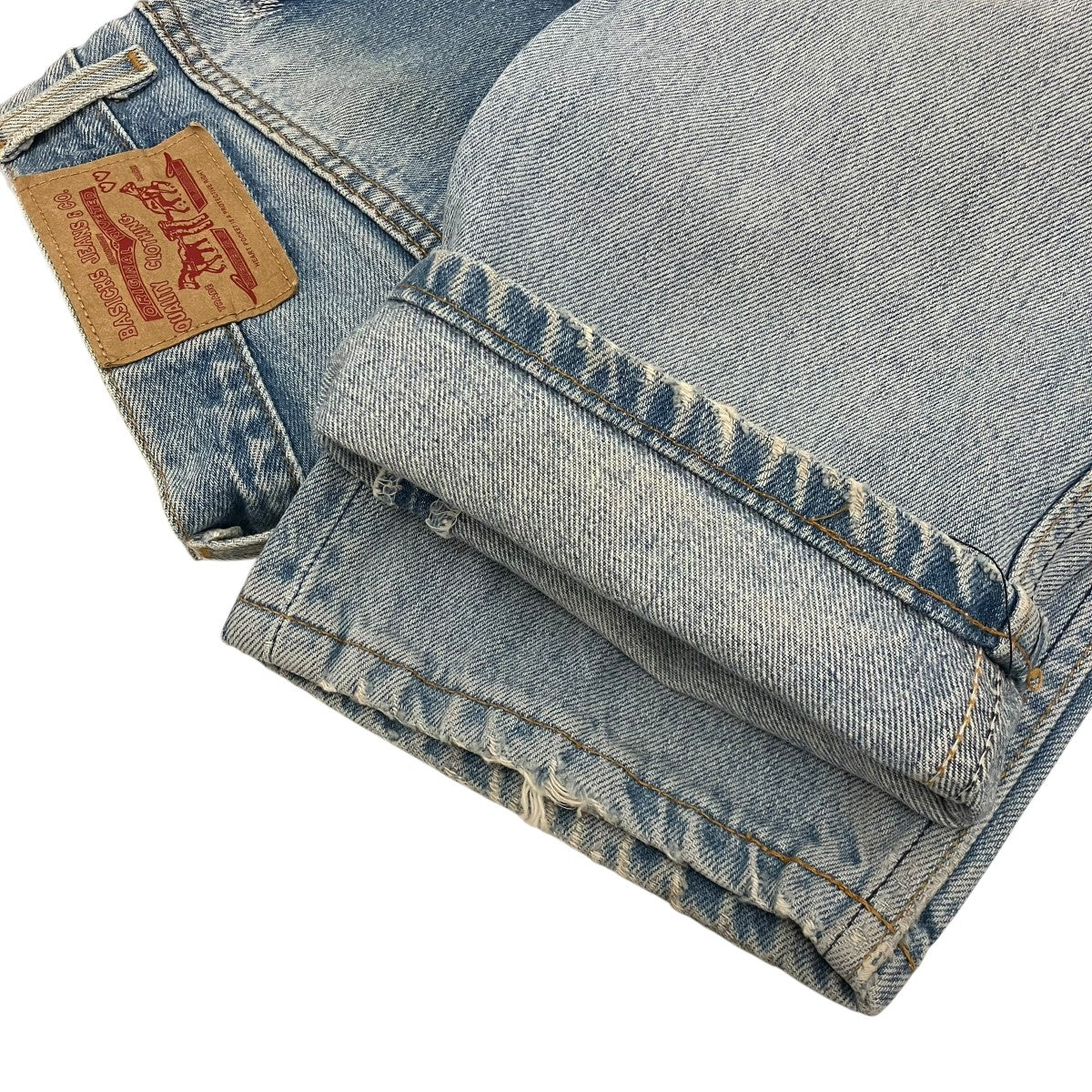BASICS 【VINTAGE LEVIS HEART STITCH DAMAGE DENIM】ダメージ加工デニムパンツ5672-14-980-059 古着・中古-7枚目のアイテム画像