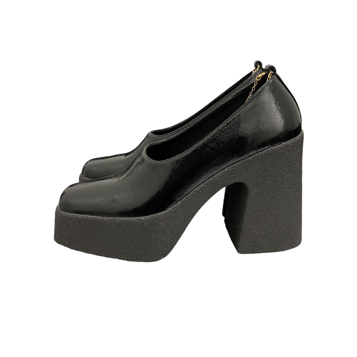 STELLA McCARTNEY アンクルチェーンパテントパンプス800236 古着・中古-4枚目のアイテム画像