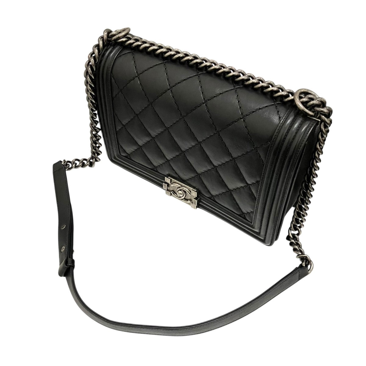 CHANEL ボーイシャネルチェーンショルダーバッグ 古着・中古-6枚目のアイテム画像