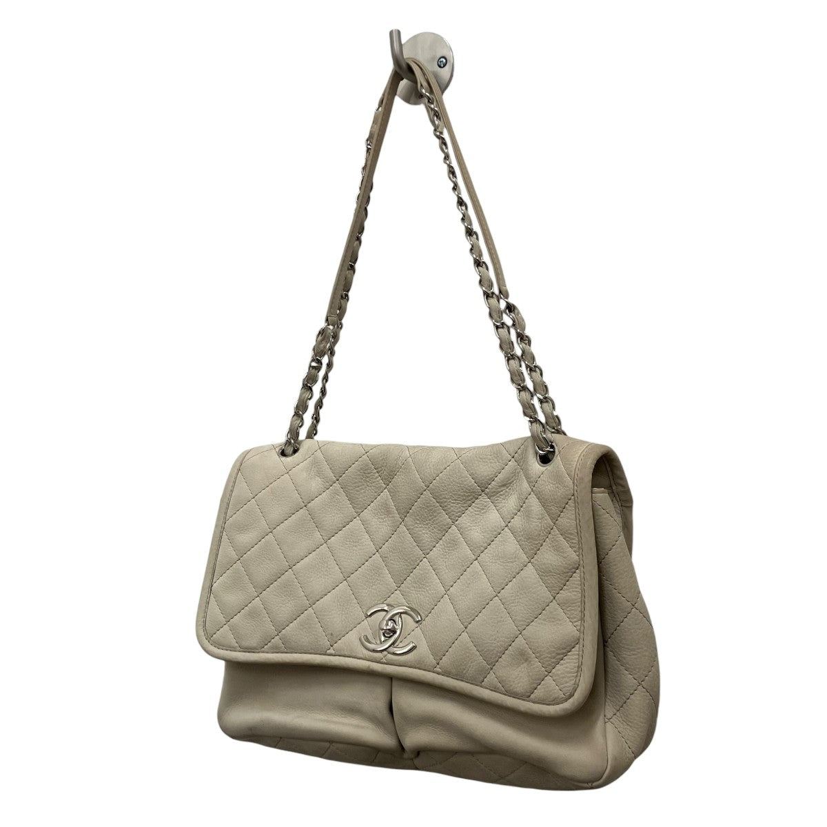 CHANEL ヌバックショルダーバッグ 古着・中古-1枚目のアイテム画像