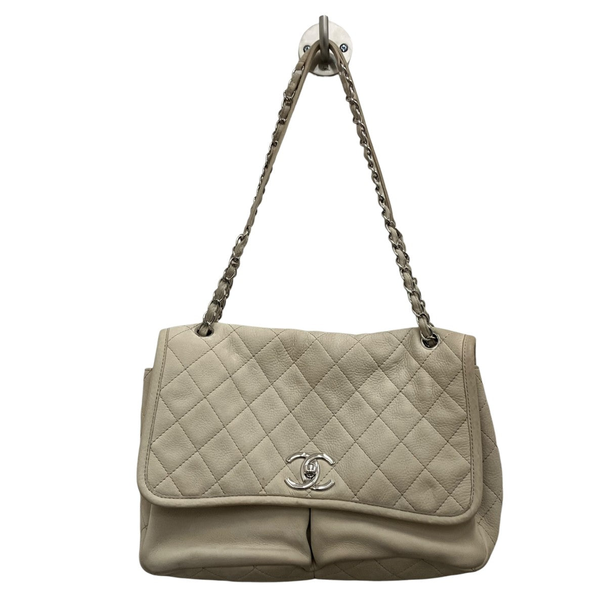 CHANEL ヌバックショルダーバッグ 古着・中古-2枚目のアイテム画像