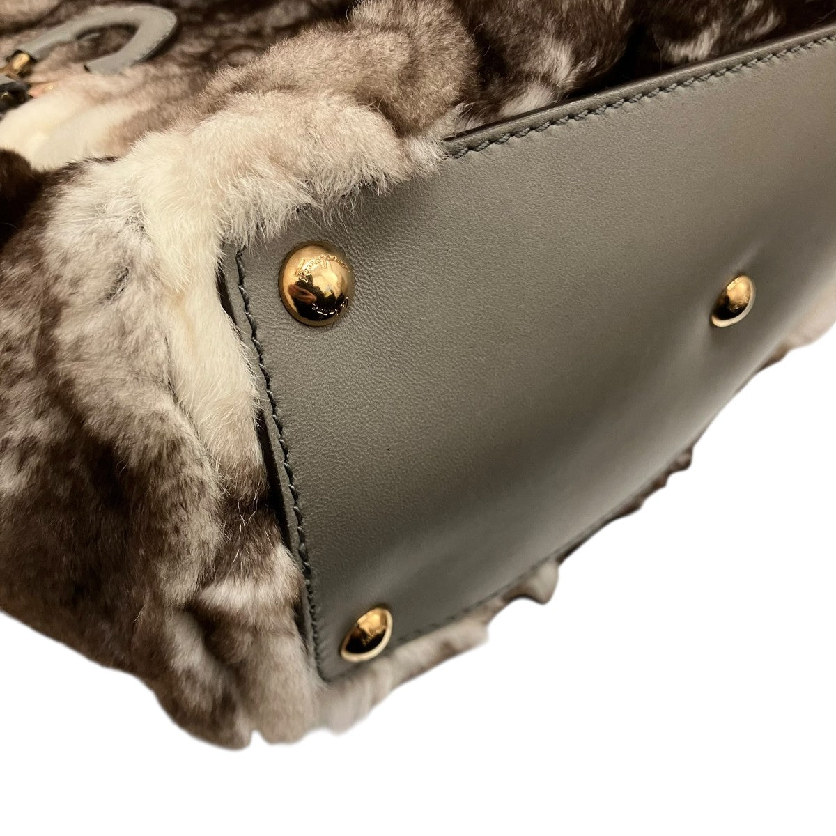 Salvatore Ferragamo ファーハンドバッグGG-21C146 古着・中古-7枚目のアイテム画像