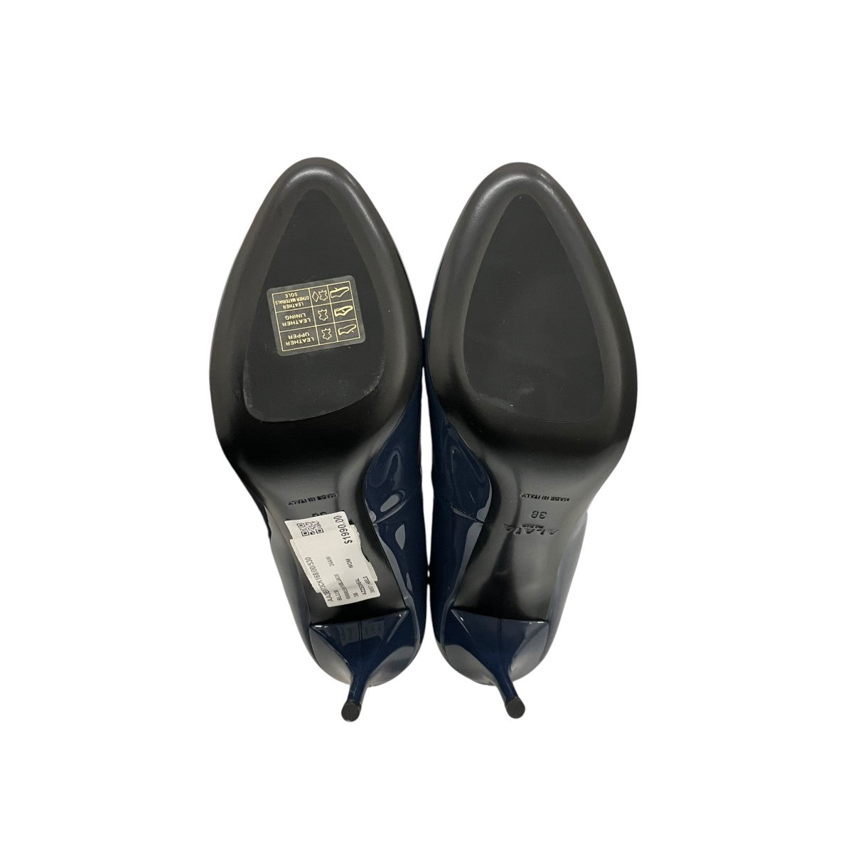 ALAIA 24AWデコルテパテントヒールパンプスAA3E073CK168 古着・中古-6枚目のアイテム画像