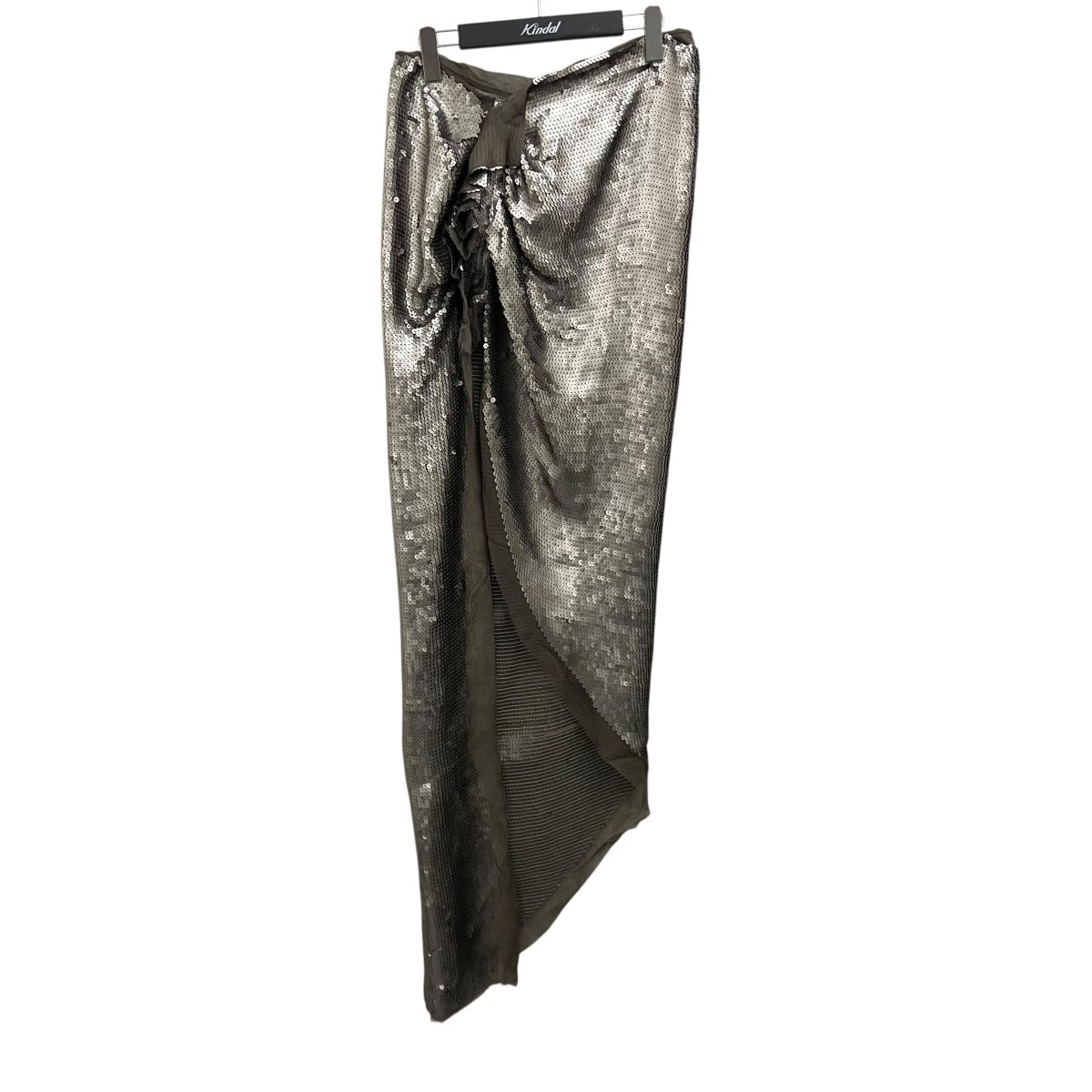 RICK OWENS 23AWスパンコール サイドスリット スカートRO02C1372-SEM1 古着・中古-1枚目のアイテム画像