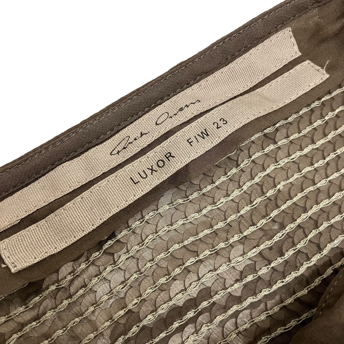 RICK OWENS 23AWスパンコール サイドスリット スカートRO02C1372-SEM1 古着・中古-6枚目のアイテム画像