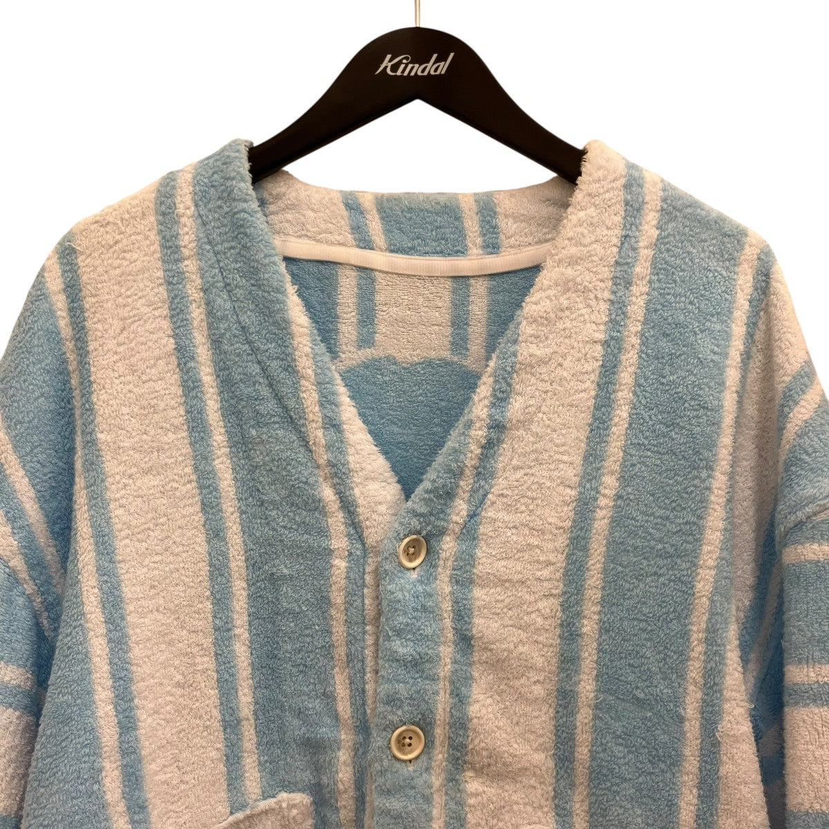 Mastermind World ストライプカーディガンMW22S08-BL006-005 古着・中古-3枚目のアイテム画像