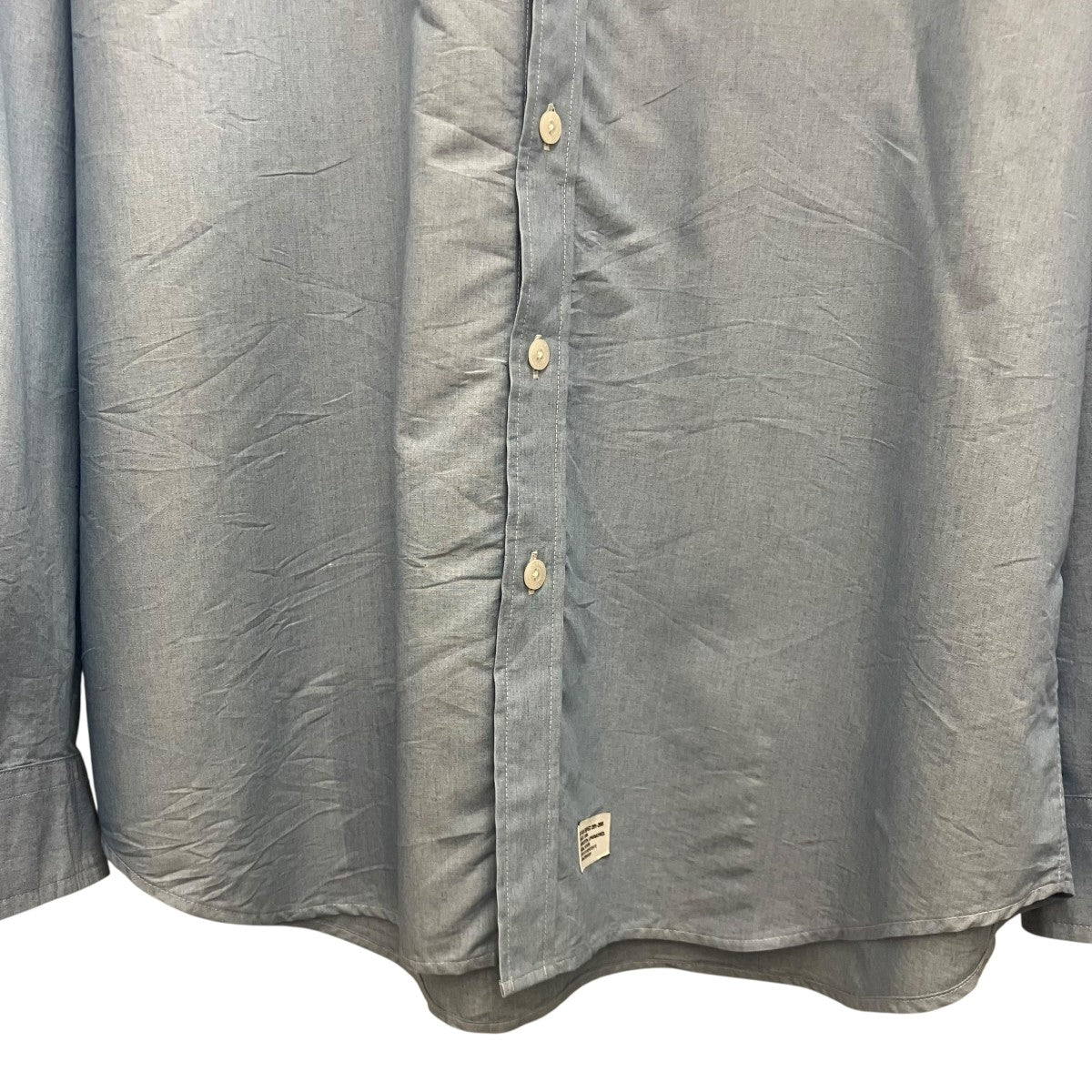 WTAPS 25SS【CB LS CTPL． CHAMBRAY． COOLMAX】シャンブレーシャツ251WVDT-SHM05 古着・中古-4枚目のアイテム画像