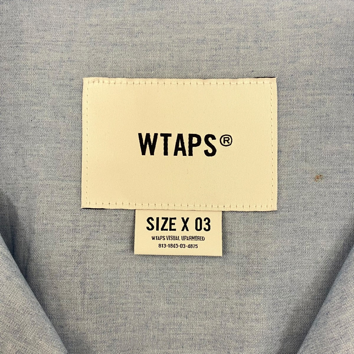 WTAPS 25SS【CB LS CTPL． CHAMBRAY． COOLMAX】シャンブレーシャツ251WVDT-SHM05 古着・中古-7枚目のアイテム画像