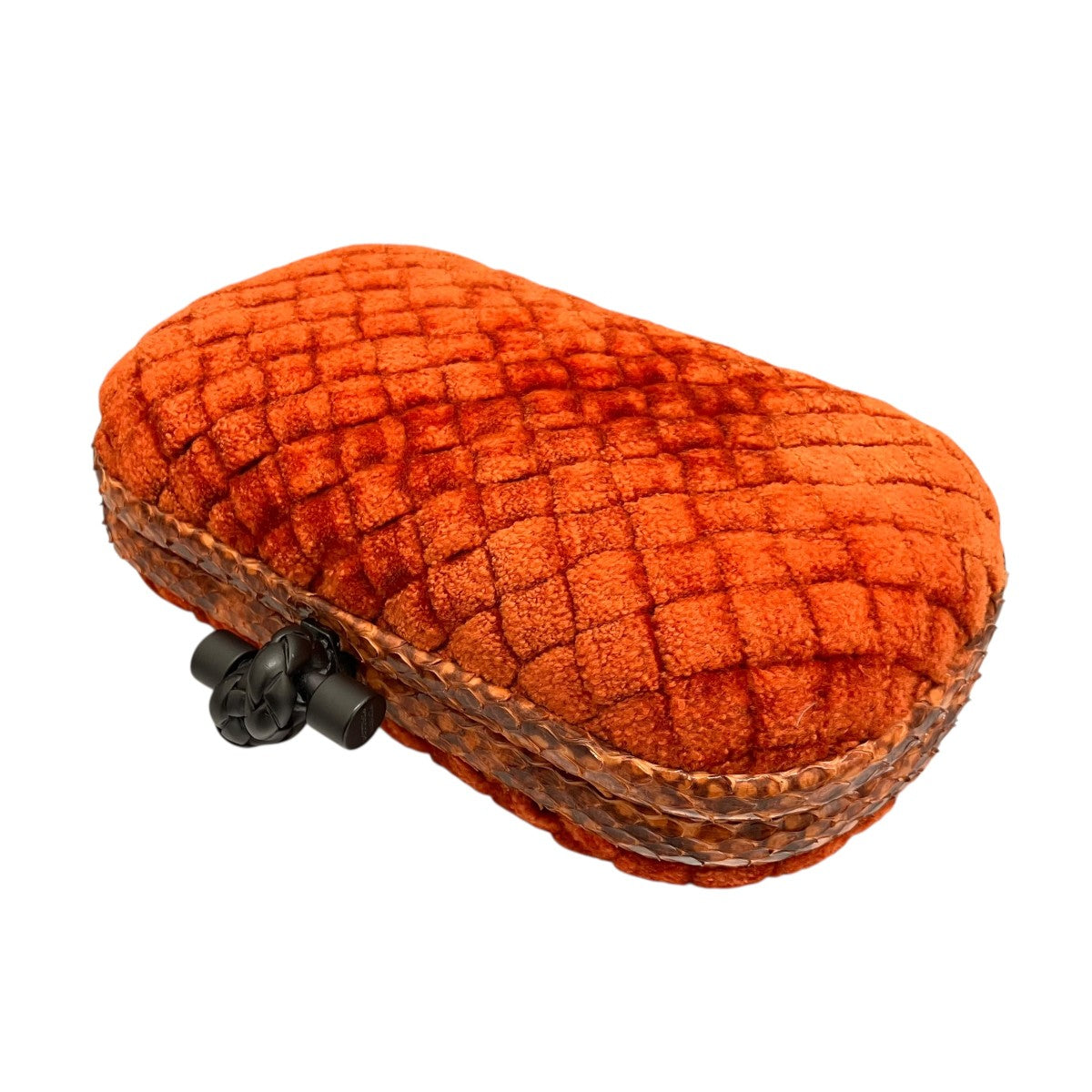 ボッテガヴェネタ ノット　クラッチ BOTTEGA VENETA(ボッテガヴェネタ) ノットクラッチバッグ - オレンジ
