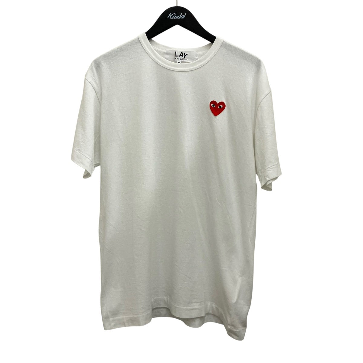 PLAY COMME des GARCONS ハートワッペンTシャツAZ-T108 古着・中古-1枚目のアイテム画像