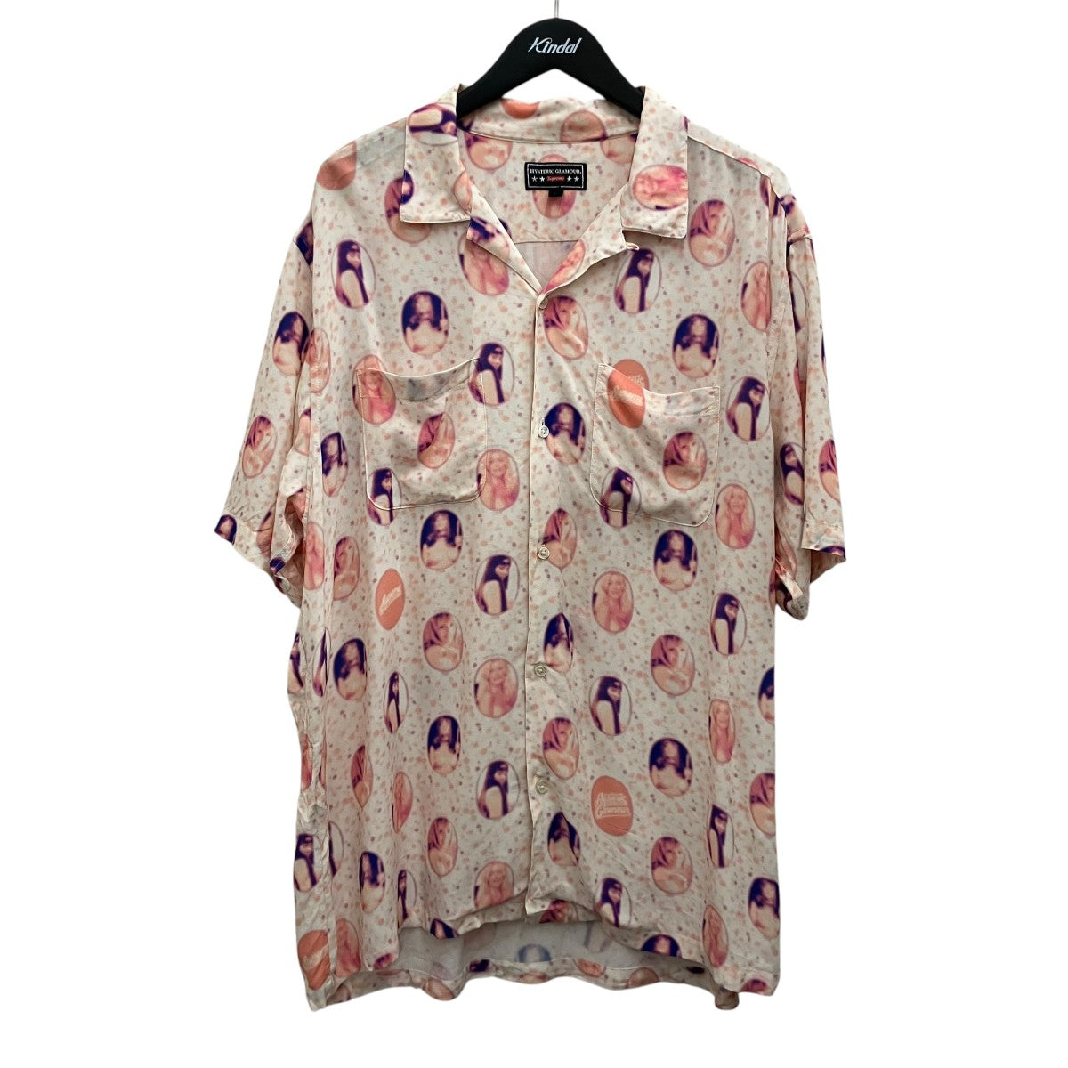 Hysteric Glamour×Supreme レーヨン半袖シャツ 古着・中古-1枚目のアイテム画像
