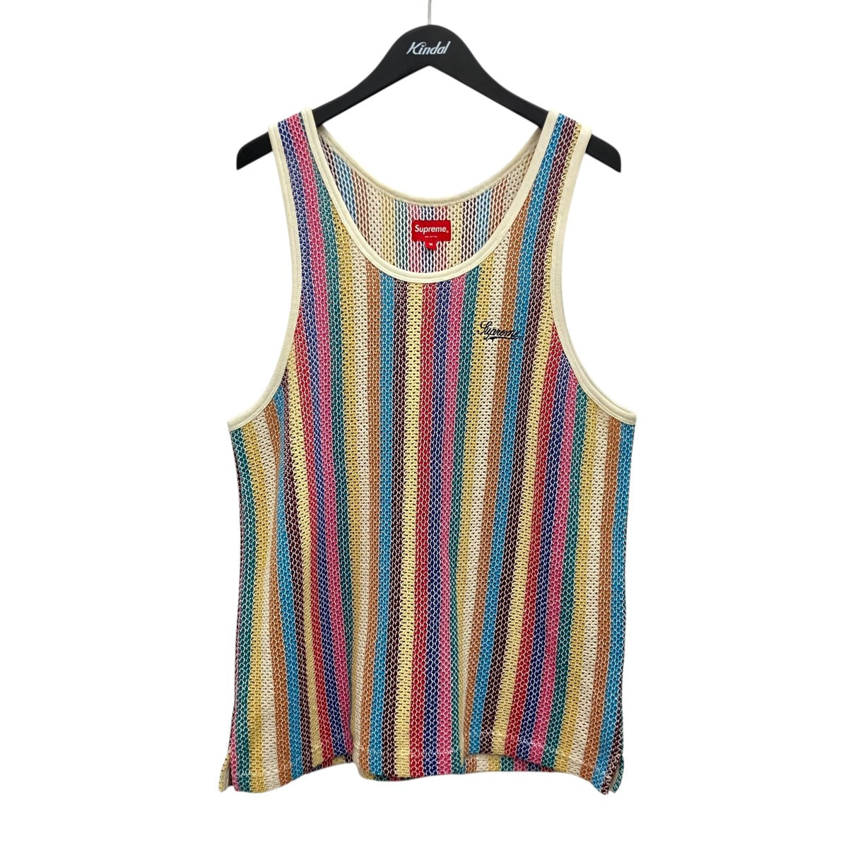 Supreme 【KNIT STRIPE TANK TOP】ニットストライプタンクトップ 古着・中古-1枚目のアイテム画像
