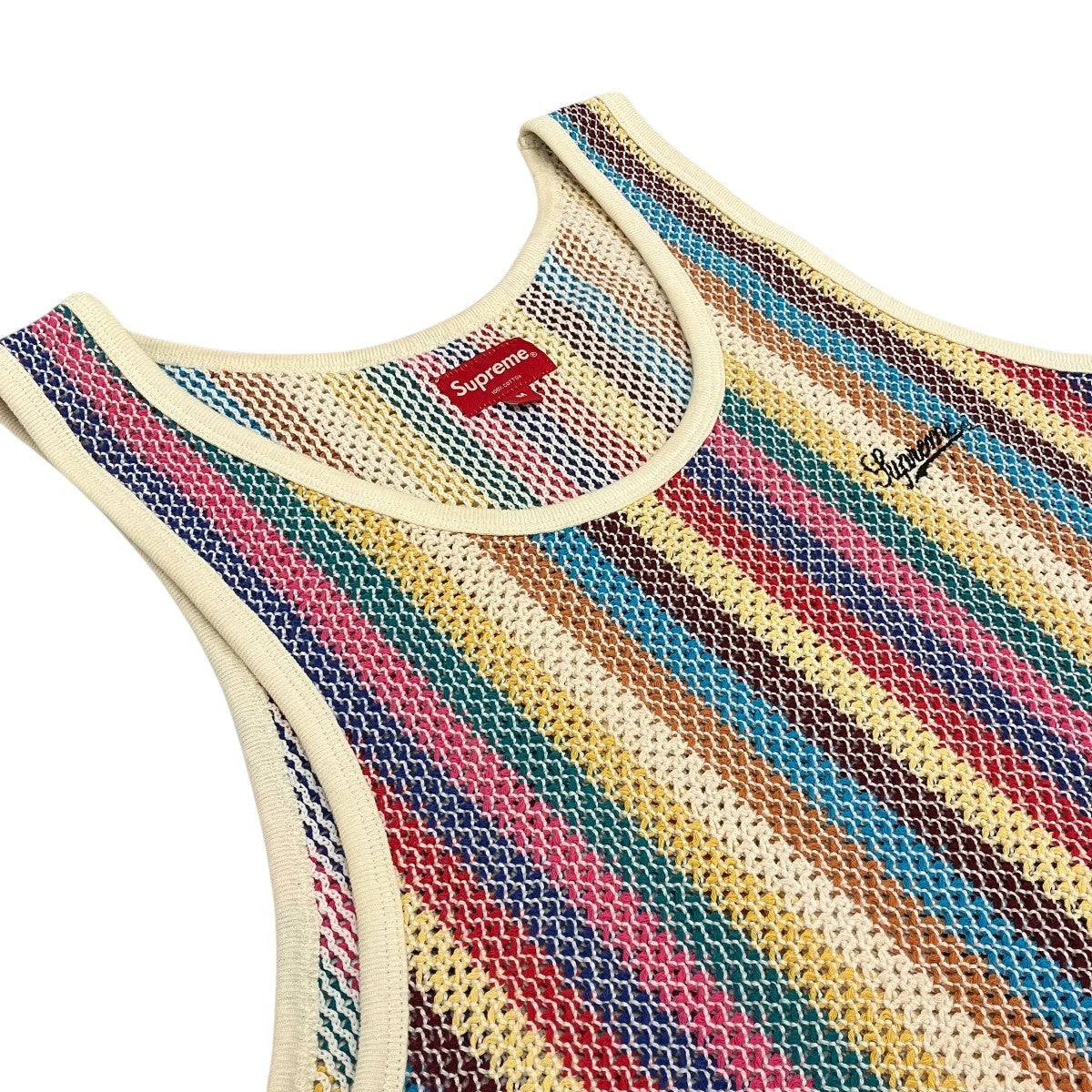Supreme 【KNIT STRIPE TANK TOP】ニットストライプタンクトップ 古着・中古-5枚目のアイテム画像