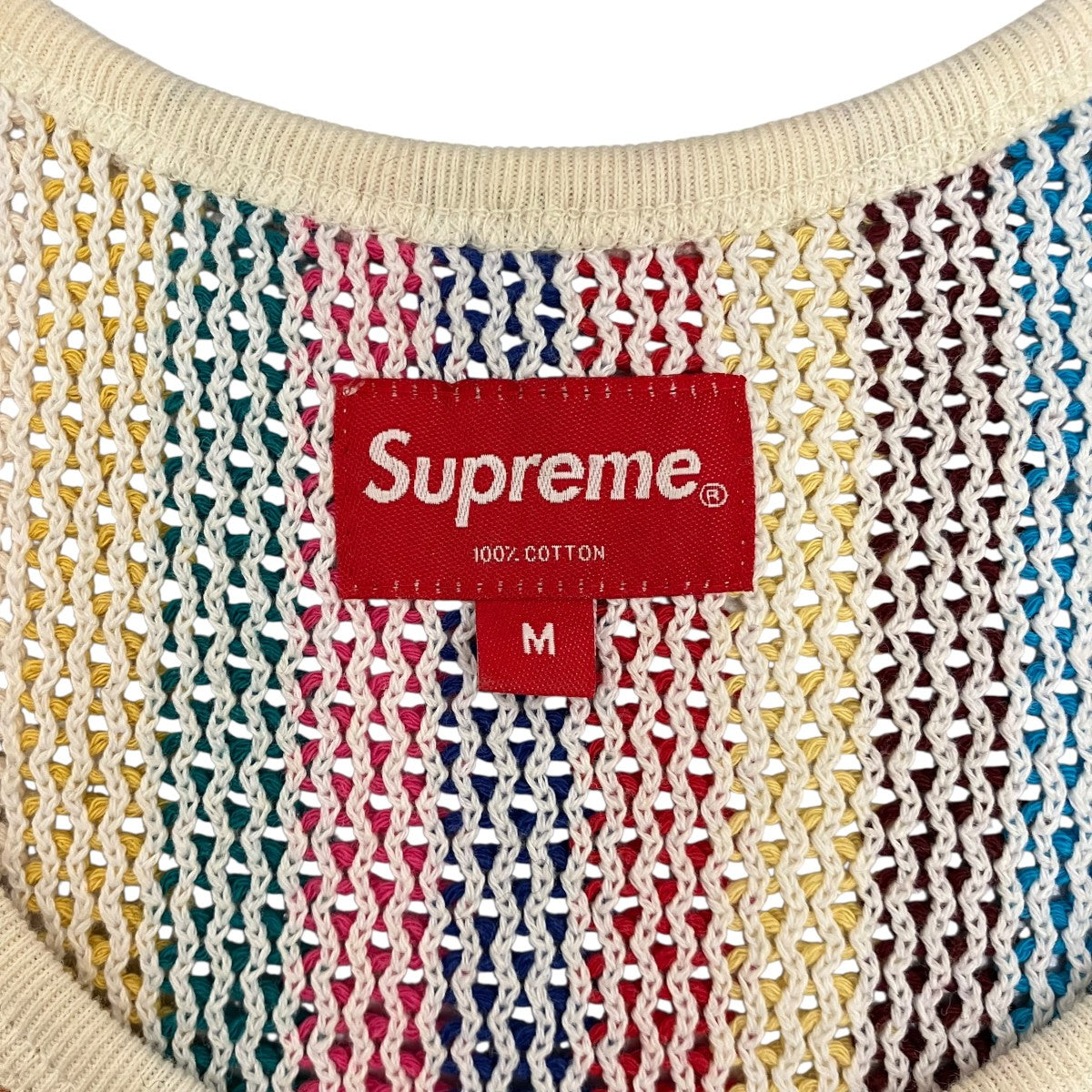 Supreme 【KNIT STRIPE TANK TOP】ニットストライプタンクトップ 古着・中古-7枚目のアイテム画像