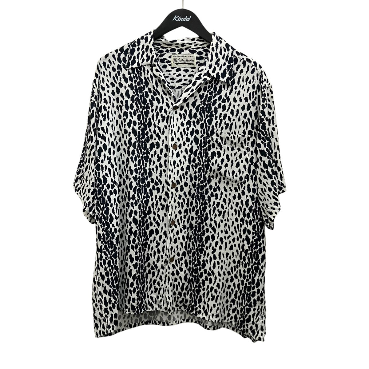 WACKO MARIA レオパードレーヨン半袖シャツ 古着・中古-1枚目のアイテム画像