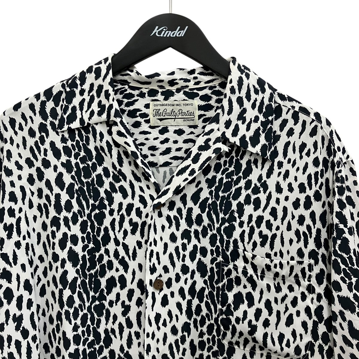 WACKO MARIA レオパードレーヨン半袖シャツ 古着・中古-3枚目のアイテム画像