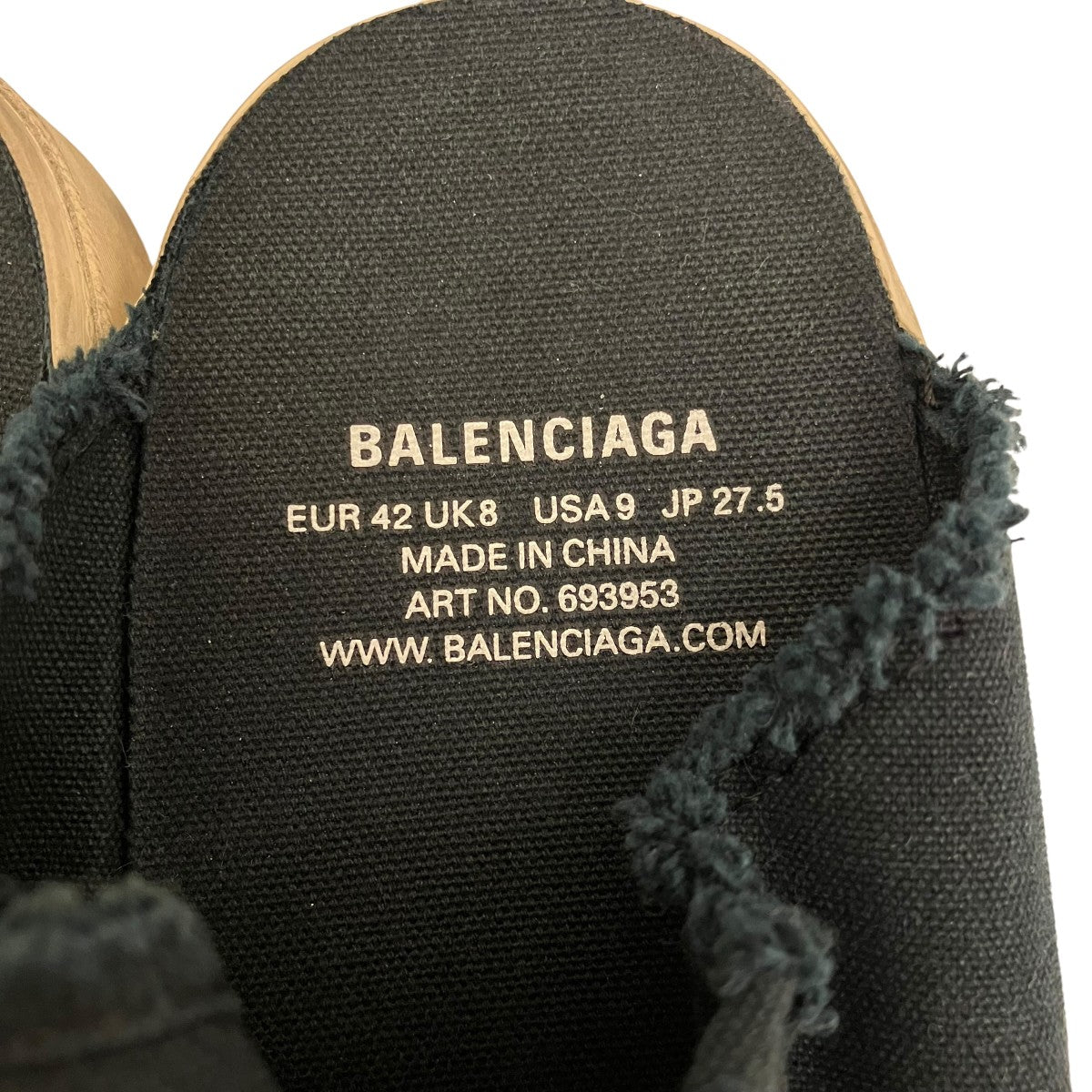 BALENCIAGA(バレンシアガ) デストロイコットンミュールスニーカー