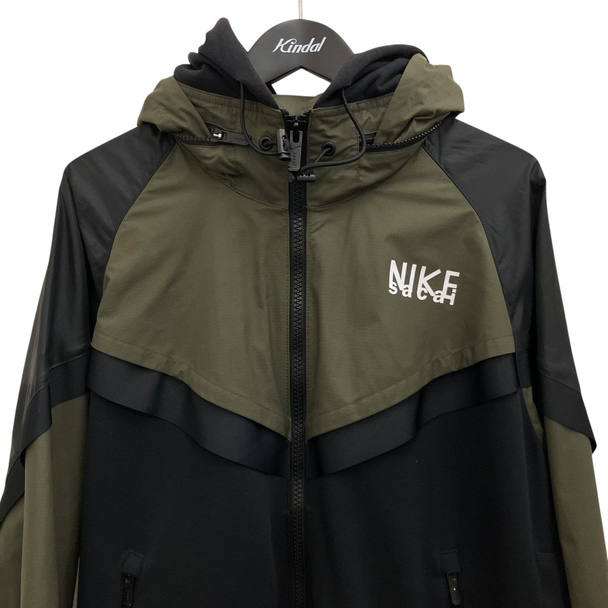 NIKE×sacai 【FULL ZIP HOODIE】レイヤードパーカーDQ9030-325 古着・中古-3枚目のアイテム画像