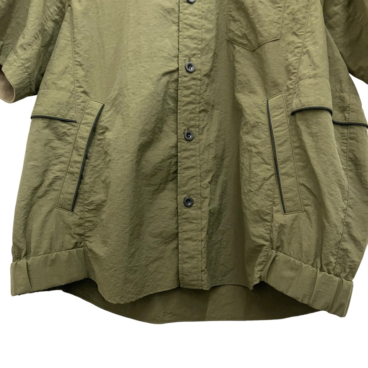 sacai 25SS【Nylon S S Shirt】半袖シャツ25-03722M 古着・中古-4枚目のアイテム画像