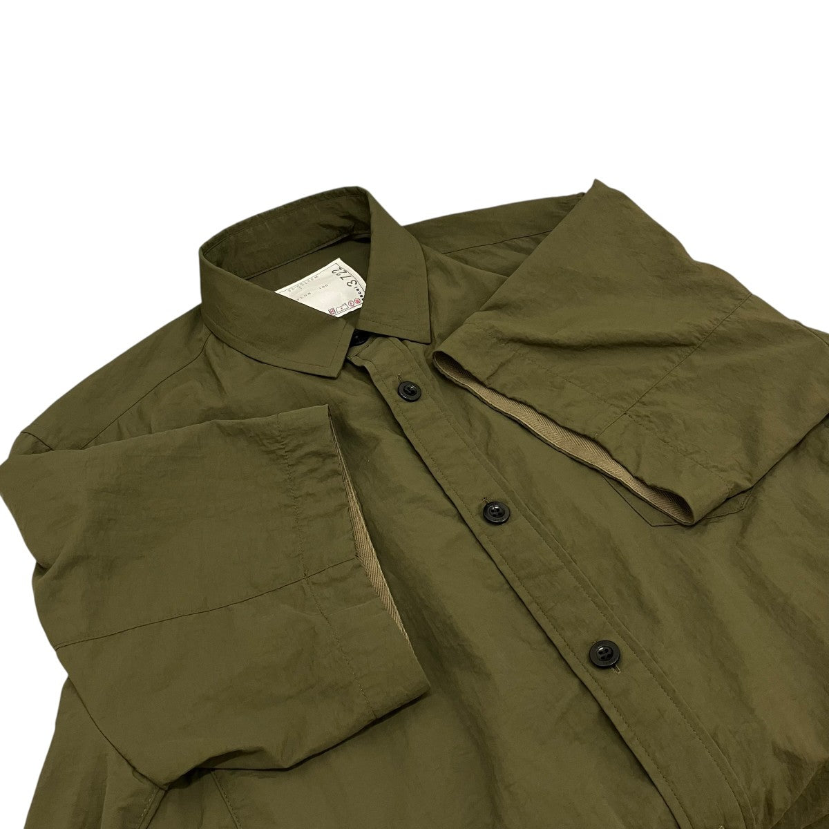 sacai 25SS【Nylon S S Shirt】半袖シャツ25-03722M 古着・中古-5枚目のアイテム画像