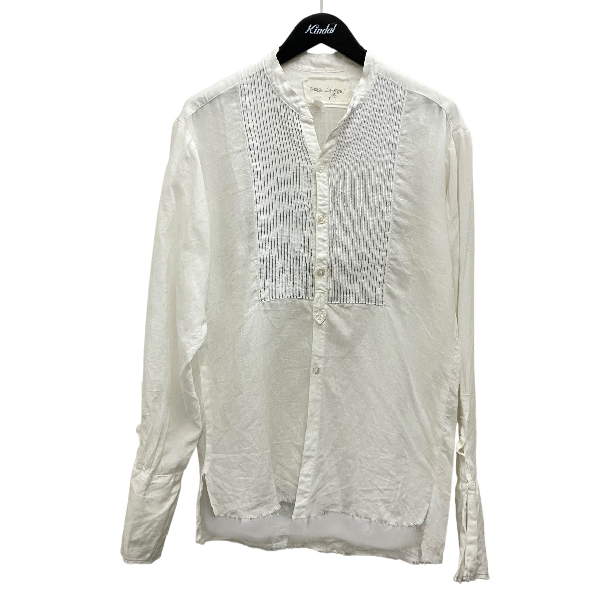 グレッグローレン　シャツ　greg lauren 2 GREG LAUREN(グレッグローレン) 【LINEN TUX SHIRT SQUARE BIB AND