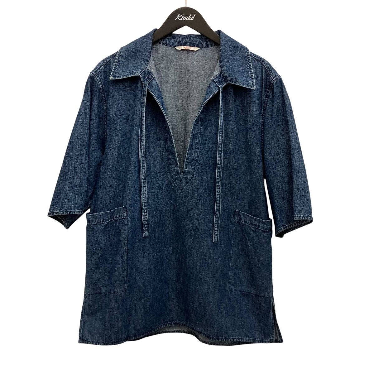 VALENTINO デニムチュニックシャツXV3DB01GG84B 古着・中古-1枚目のアイテム画像