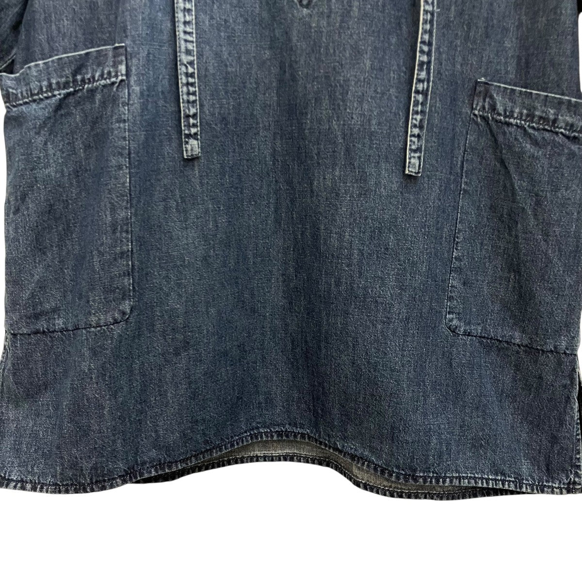 VALENTINO デニムチュニックシャツXV3DB01GG84B 古着・中古-4枚目のアイテム画像