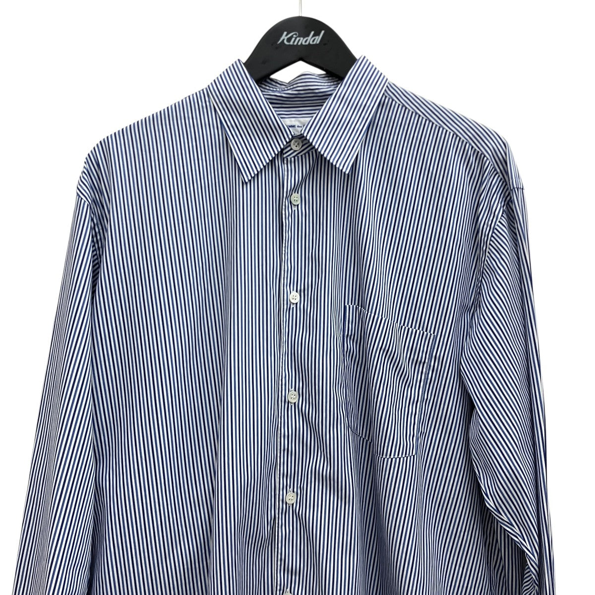COMME des GARCONS SHIRT FOREVER WIDE CLASSICコットンポプリンストライプレギュラーカラーシャツFZ-B218 古着・中古-3枚目のアイテム画像