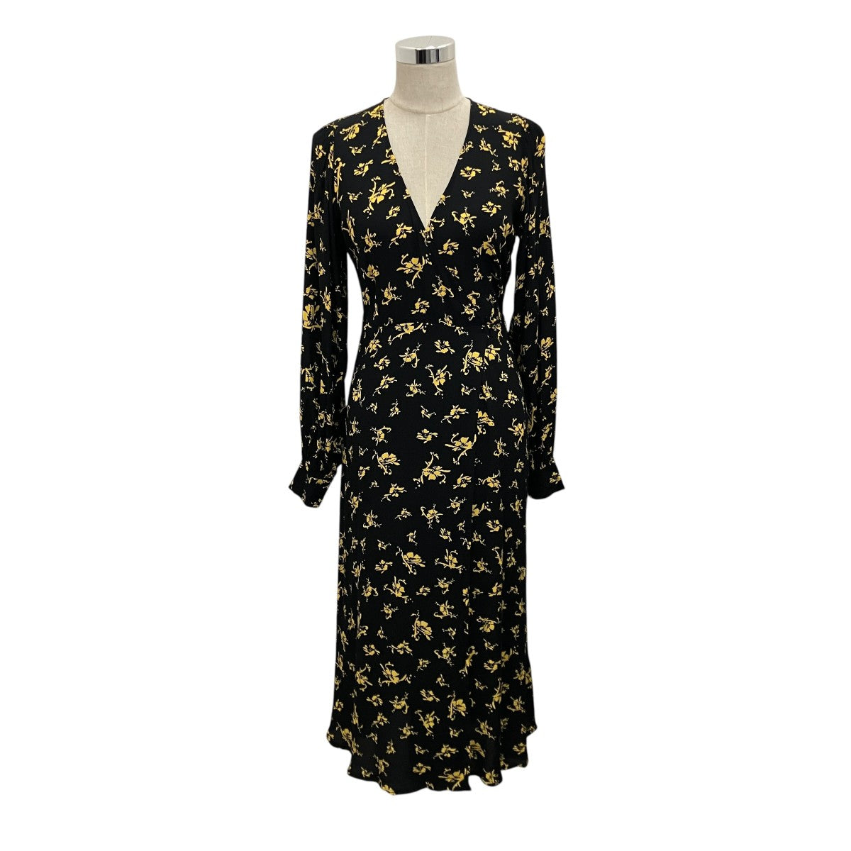 Ganni フラワープリントビスコースドレスワンピース1928 古着・中古-1枚目のアイテム画像