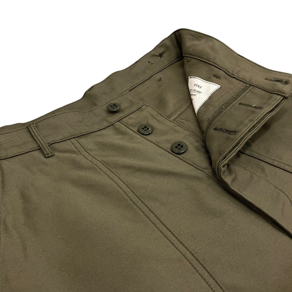HYKE 25SS【BACK SATIN BAKER PANTS】ベイカーパンツ251-13317 033 古着・中古-5枚目のアイテム画像