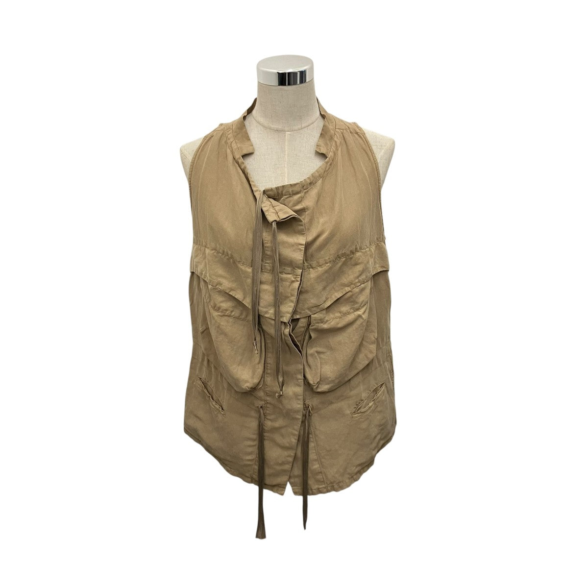 ISABEL MARANT リネン×シルクベスト1501 古着・中古-2枚目のアイテム画像