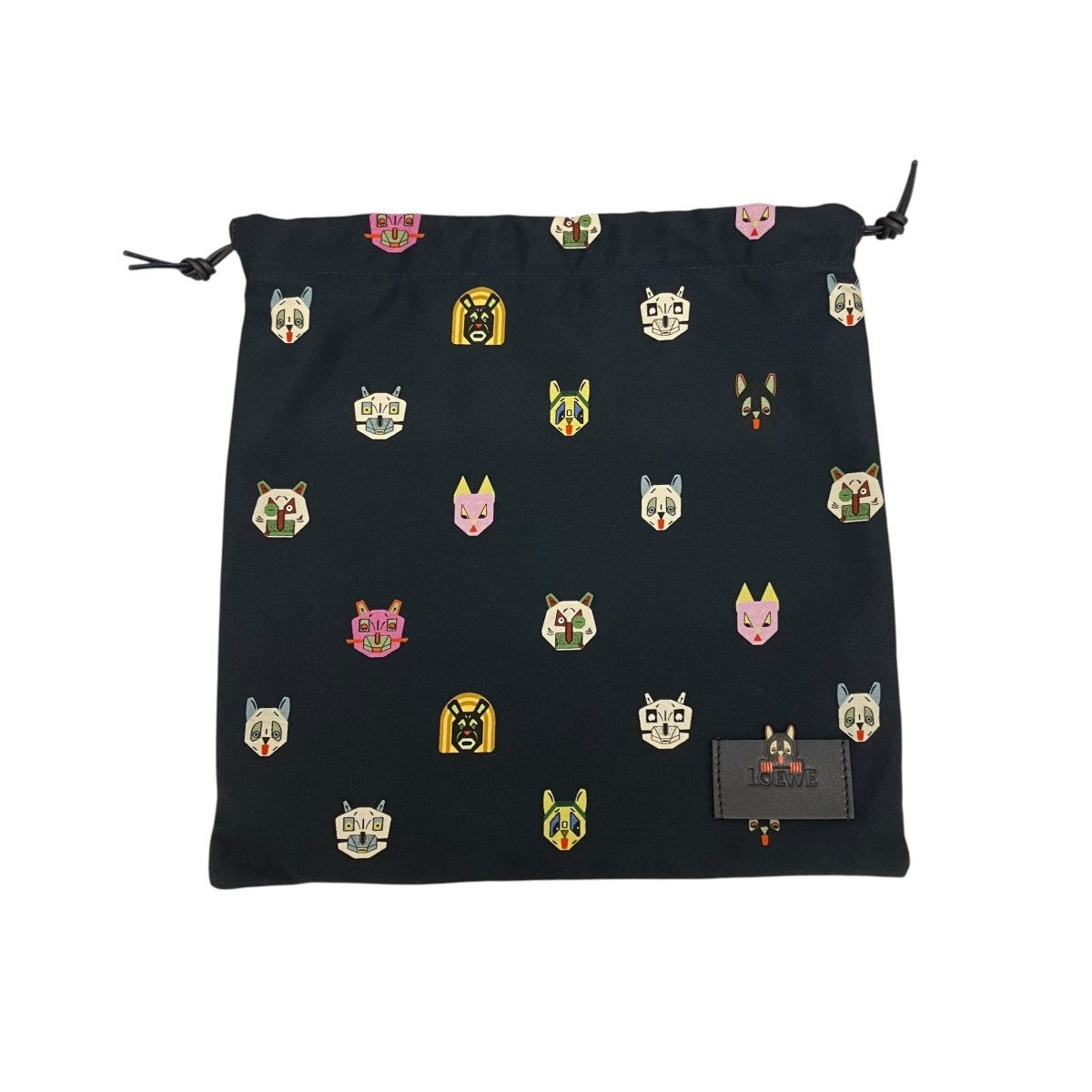 LOEWE×Louis Wain キャンバスポーチC64305 古着・中古-1枚目のアイテム画像