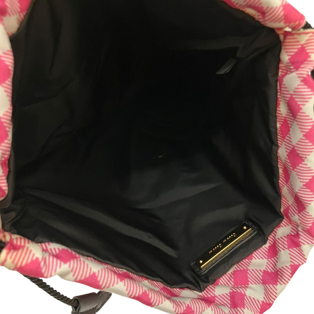 MIU MIU CLUBワッペン ギンガムチェックポーチ 古着・中古-9枚目のアイテム画像