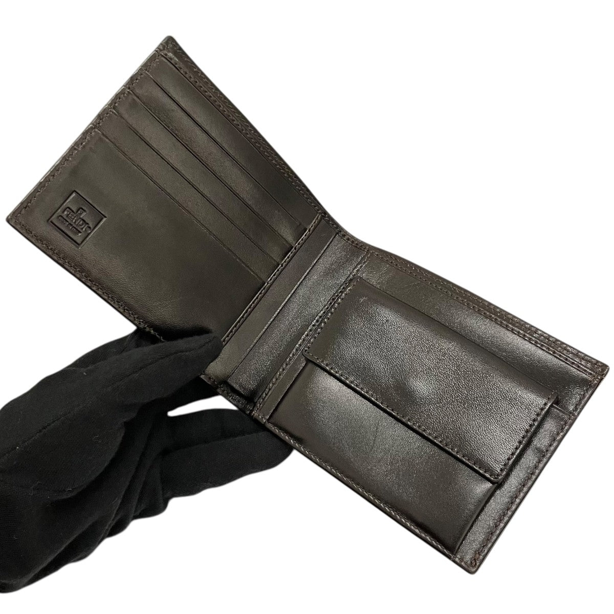 FENDI ズッカ柄二つ折り財布2266 7M0001 古着・中古-8枚目のアイテム画像