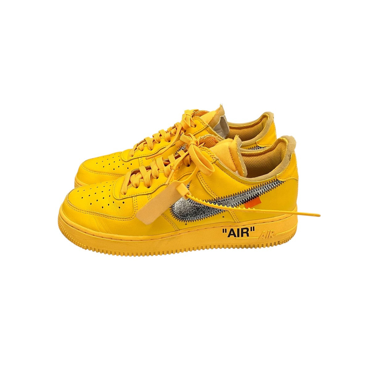 OFFWHITE×NIKE 【E AIR FORCE 1 LOW UNIVERSITY GOLD】スニーカーDD1876-700 古着・中古-4枚目のアイテム画像