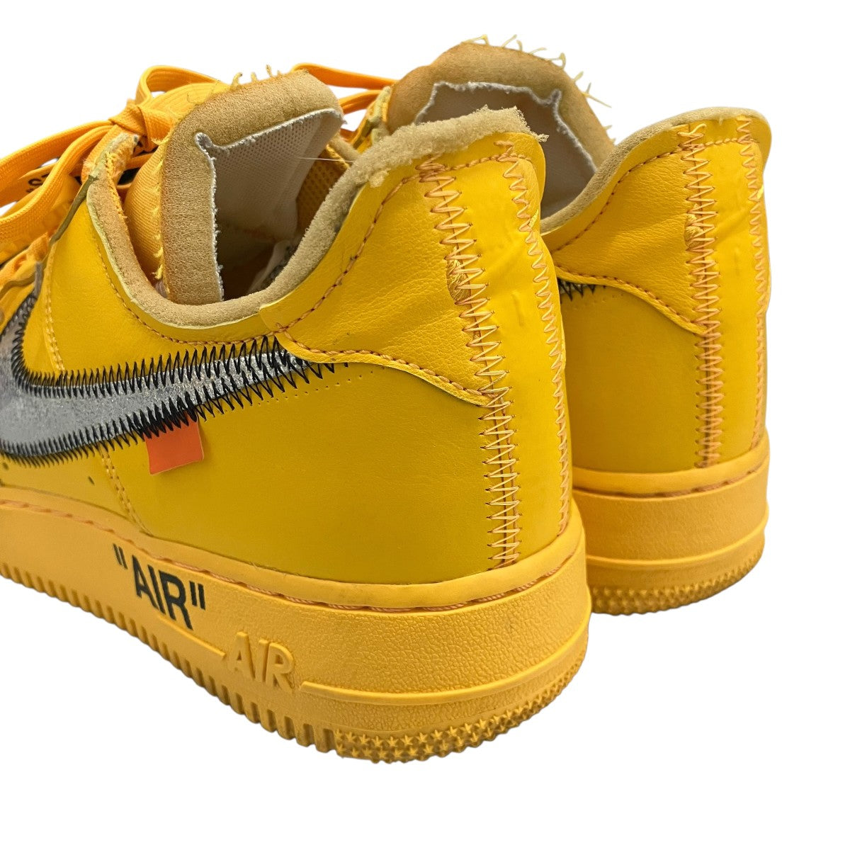 OFFWHITE×NIKE 【E AIR FORCE 1 LOW UNIVERSITY GOLD】スニーカーDD1876-700 古着・中古-8枚目のアイテム画像